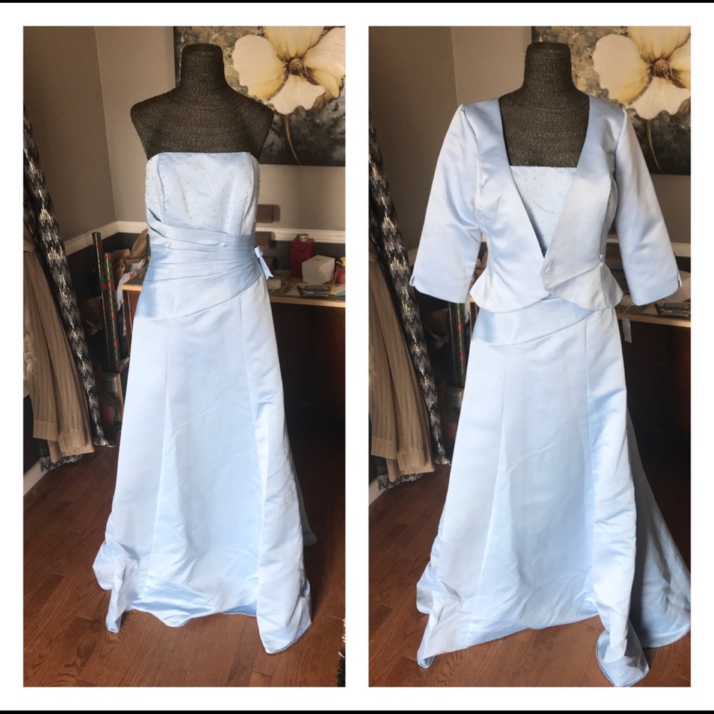 Cornflower blue bridesmaid/mom of the bride sz8